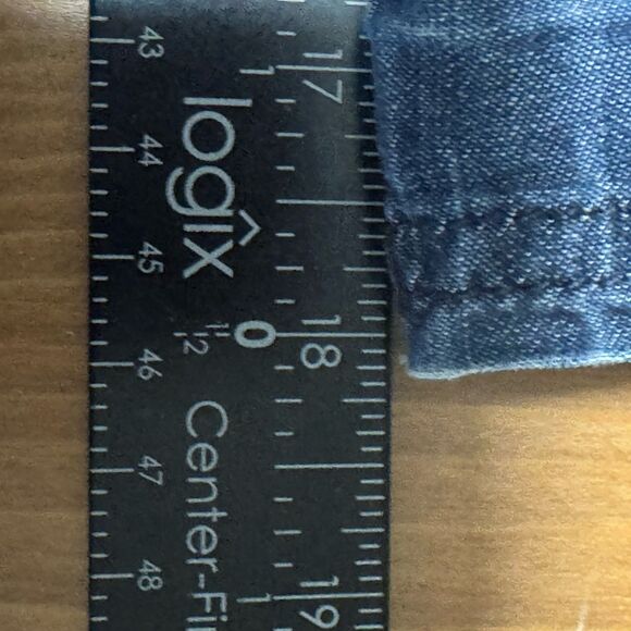 Lane Bryant Capri Jeans Size 14 High-Rise Blue Stretch Denim 18" Inseam - Picture 15 of 15